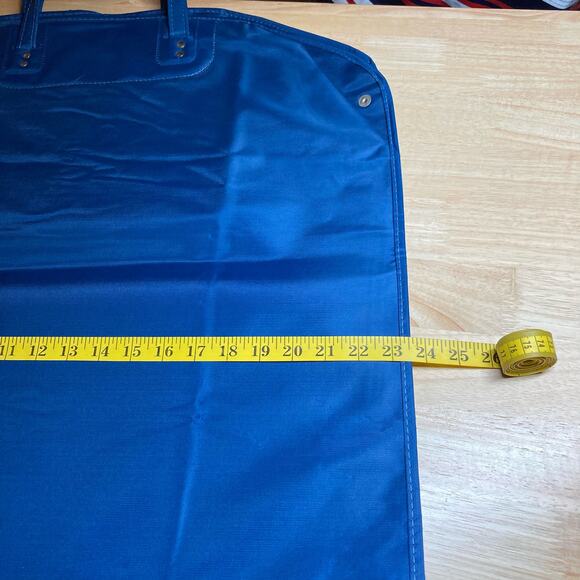 Olympic  Airways Vintage Royal Blue Vinyl Garment Bag. Pre-Owned - Picture 9 of 11